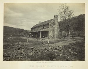 La Casa de John Ross, Ringold, GA, 1866 de George N. Barnard