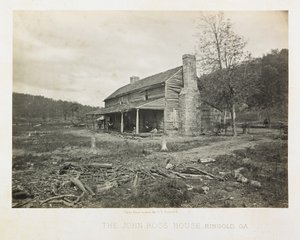 La casa de John Ross, Ringgold, Georgia de George N. Barnard
