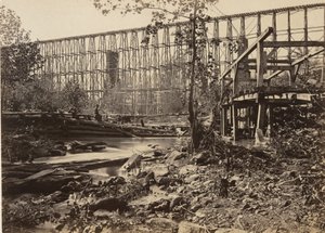 Puente de caballetes en Whiteside