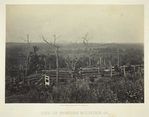 Vista de Kenesaw Mountain, Ga. de George N. Barnard