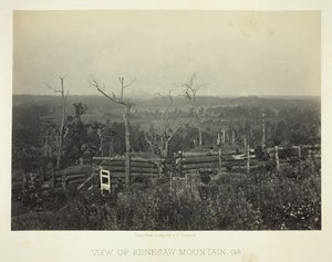 Vista de la Montaña Kenesaw, Ga., 1866 de George N. Barnard