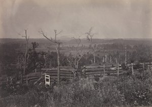 Vista de la montaña Kenesaw, Georgia, 1860s de George N. Barnard