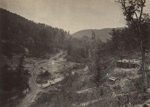 Valle de Whiteside Bajo el Puente, 1860s de George N. Barnard