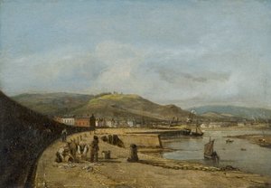 Swansea desde el muelle oeste de George Orleans De La Motte