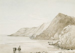 Caswell Bay (acuarela y lápiz sobre papel) de George Orleans Delamotte