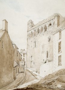 Castillo de Swansea (acuarela y lápiz sobre papel) de George Orleans Delamotte