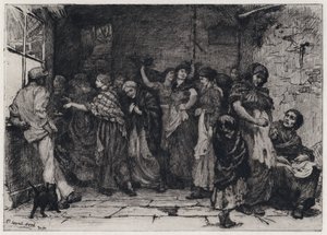 Día de pago en una fábrica de algodón de George Percy Jacomb Hood