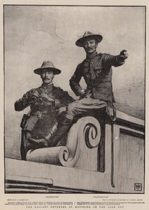 El valiente defensor de Mafeking en la vigilancia de George Percy Jacomb Hood
