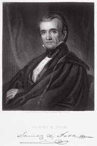James Knox Polk, grabado por Henry Bryan Hall (1808-84) de George Peter Alexander Healy