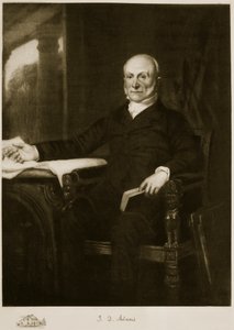 John Quincy Adams, 6º Presidente de los Estados Unidos de América, pub. 1901 (fotograbado) de George Peter Alexander Healy