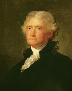 Retrato de Thomas Jefferson, después de una pintura de Gilbert Stuart (1755-1828)