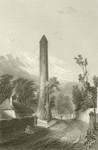 La Torre Redonda de Clondalkin, Dublín, Irlanda de George Petrie