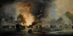 Batalla de Navarino, 20 de octubre de 1827 de George Philip Reinagle