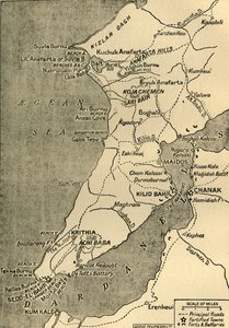 Mapa de la Península de Gallipoli, 1919 de George Philip and Son Ltd