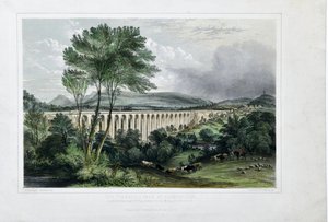 Viaducto Dee - Valle de Llangollen de George Pickering