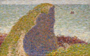 Le Bec du Hoc, Estudio de Grandcamp, 1885 de George Pierre Seurat