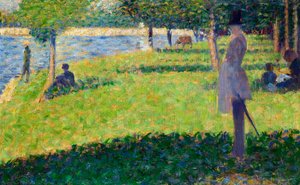 Estudio para La Grande Jatte, 1884-1885 de George Pierre Seurat