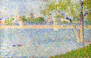 El Sena visto desde La Grande Jatte, 1888 de George Pierre Seurat