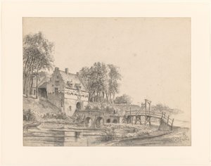 Vista de la puerta del castillo de Buren