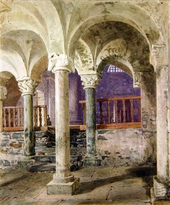 Cripta de San Nicolás Giornico, Cantón Ticino, Suiza de George Price Boyce