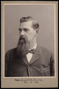 Retrato de John Van McDuffie 1841-1896, antes de 1896 de George Prince