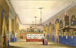 Una exposición en el Ayuntamiento Viejo, Oxford, 1854 de George Pyne