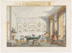 La habitación de George James Drummond en Oxford, 1853