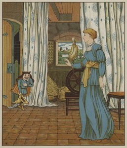 Ilustración de Rumpelstiltskin de Los Hermanos Grimm de George R. Halkett
