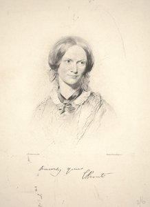 Charlotte Brontë, grabado por Walker & Boutall de George Richmond