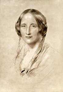 Elizabeth Gaskell, novelista británica del siglo XIX, 1910 de George Richmond