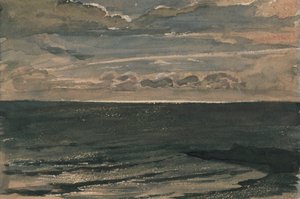 Luz de luna sobre el mar, Broadstairs de George Richmond