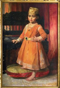 Retrato del Príncipe Alberto, hijo mayor del Maharajá Duleep Singh, 1870 de George Richmond
