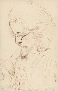 Retrato de Samuel Palmer, Cabeza y hombros de George Richmond