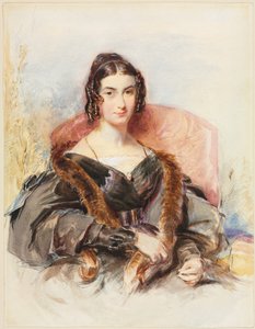 Retrato de una mujer, c. 1830-1835 de George Richmond