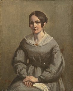 Retrato de una joven mujer de George Richmond