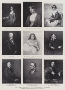 Los Retratos Familiares de los Gladstone en Hawarden de George Richmond