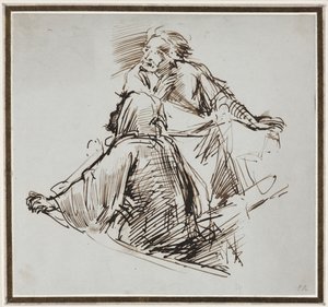 Dos figuras masculinas, c. 1829