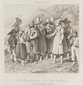 Historia interesante, St. Gilgin, c.1821 de George Robert Lewis