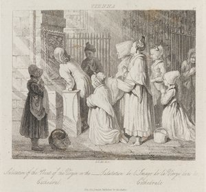 Virgen saludando, Viena, c.1821 de George Robert Lewis