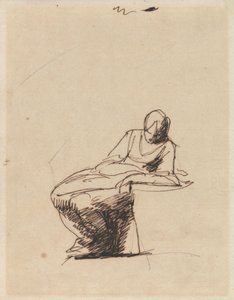 Una mujer sentada de George Romney