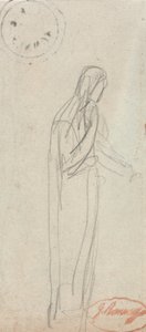 Una figura femenina de pie de George Romney