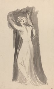 Un estudio de Miranda para "La tempestad" de George Romney