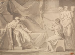 David ante Saúl de George Romney
