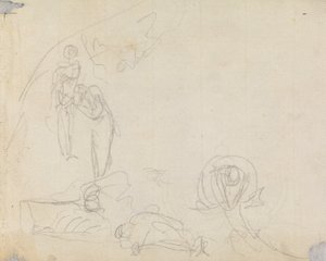Figura Estudio de composición 16 de George Romney