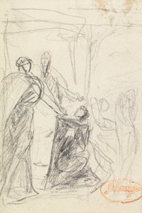 Figura Estudio de composición 40 de George Romney