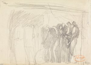 Figura Estudio de composición 46 de George Romney