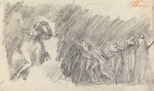 Estudio de composición de figuras 5 de George Romney