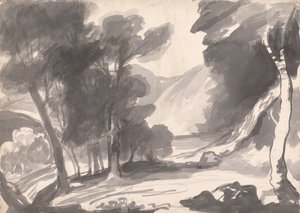 Un claro en el bosque de George Romney