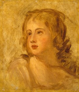 Cabeza de una mujer de George Romney