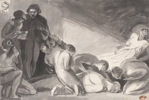 Howard de visita en una cárcel de George Romney